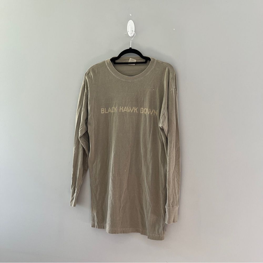 Vintage 00s y2k 2001 Black Hawk Down movie promo shirt long sleeve men’s medium